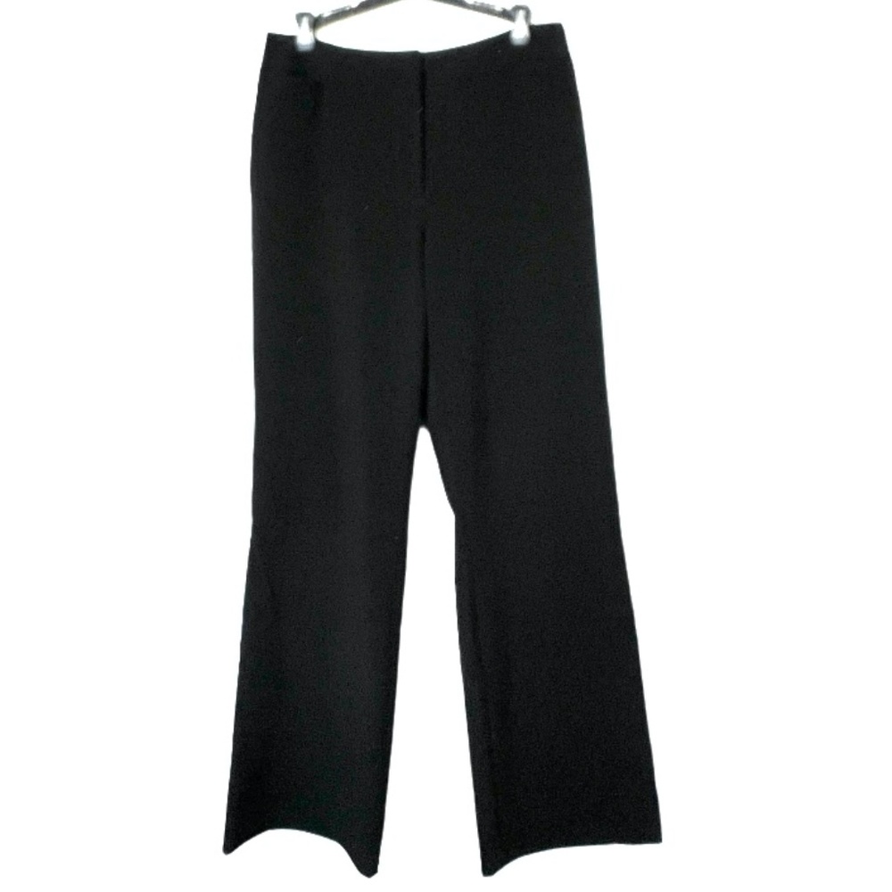 Chico's Straight Leg Black Trousers Size 1 Regular